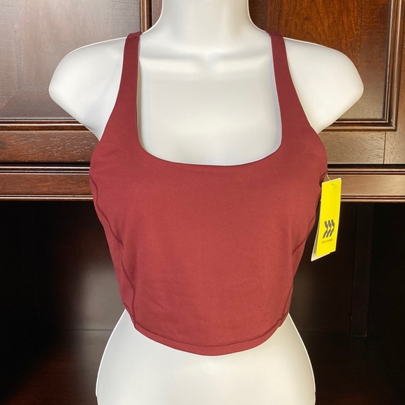 All In Motion Athletic Size Small Burnt Red Color Light Support Bra New With Tag - Picture 4 of 8